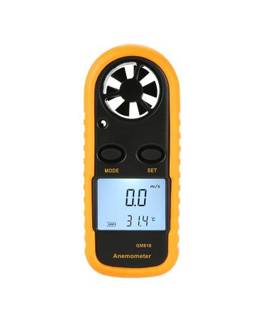 Piscator zone pocket anemometer handheld device mini wind speed meter temperature display with digital LCD display for windsurfing dragon flying sailing surfing fishing GM816
