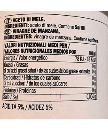  Acetificio Carandini Bis Apple Vinegar Carandini: Classic and Organic with the "mother" 500ml x 2 - Buy Online on GoSupps.com