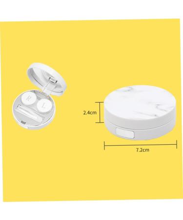 Healeved 3 STK Contact Lens Container - Marbling Storage Box & Tweezers for Travel - Sweet Lens Case - International Shipping - Buy Online on GoSupps.com