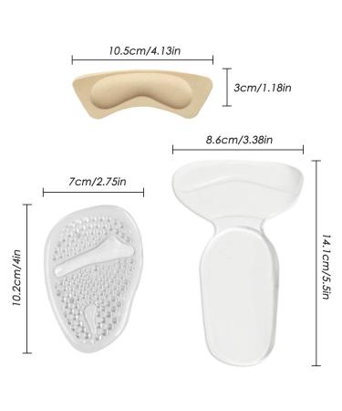 12 Pairs Heel Grips | High Heel Pads & Forefoot Cushion Inserts for Loose Shoes - AIFUDA Foot Care Protector - Buy Online on GoSupps.com