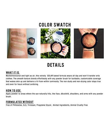 J.CAT BEAUTY Golden Soleil Baked Bronzer - Coconut Island | Natural Sun-Kissed Glow - Buy Online on GoSupps.com