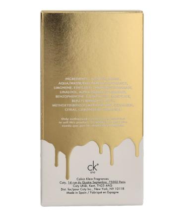 Calvin Klein CK One Gold Eau de Toilette Woody Unisex Fragrance With Notes of Bergamot Fig Neroli & Guaiac Wood Luxury Unisex Perfumes Long Lasting Fragrance - Buy Online on GoSupps.com