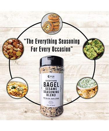Everything Bagel Seasoning Blend XL - 10 oz Jar | Sea Salt, Garlic, Onion Flakes | Delicious Spice Mix - Buy Online on GoSupps.com