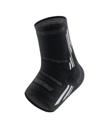 FRCOLOR Silicone Ankle Sleeve Socks - Achilles Tendon Support & Arch Braces for Men | Fake Soccer & Football Protective Gear | 24x10cm Black - Buy Online on GoSupps.com