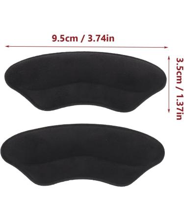 4 Pairs Heel Stickers & Cushions - Comfort Inserts for Women s High Heels & Sneakers - Wear-Resistant Anti-Leather Fleece - Replaceable Heel Liners in Black - Buy Online on GoSupps.com