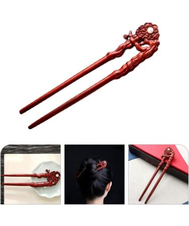 LALAFINA Wooden Hairpin Hair Forks 2 Prong Updo Women Hair Accessories Hair Styling Chinese Chopsticks Hair Accesories Hair Accessory for Girls Dropshipping Man Wide Tooth Comb - Buy Online on GoSupps.com
