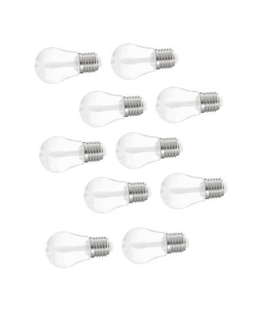 Cabilock 10 pi ces Lot de Tubes Tubes Vides pour Brillant L vres Forme Ampoule Plastique Transparent Rechargeables pour DIY Maquillage Portable et R utilisable pour L vres Gloss