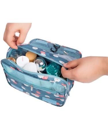 Sechunk Waterproof Travel Toiletry Bag | Green Dot Hanging Cosmetic Makeup Organizer for Women - Buy Online on GoSupps.com