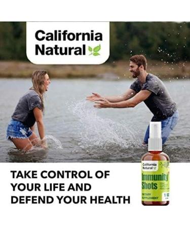 California Natural Immunity Shots 1oz Bottle Organic Ginger Root Oregano Oil - Potent & Pure Immune System Booster - Immune System Support & Wellness Shot (Pack of 1) - Buy Online on GoSupps.com
