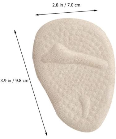 GLEAVI Half Size Foot Pads - Metatarsal Cushions Bunion & High Heel Inserts Non-Slip Velvet Comfort | Ideal for Boots & Daily Wear - Buy Online on GoSupps.com