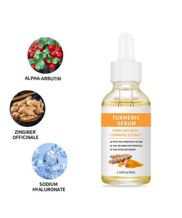 Buy Turmeric Serum for Dark Spots - Facial & Body Corrector Acne Treatment Pure Turmeric Oil Skincare for All Skin Types - Buy Online on GoSupps.com