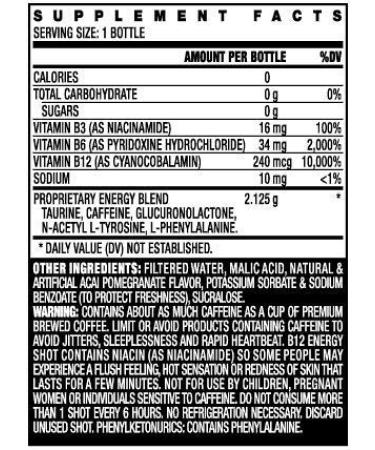 Stacker 2 B12 Energy Shot Case Pack - Acai & Pomegranate Flavor (2oz, Pack of 48) - Buy Online on GoSupps.com
