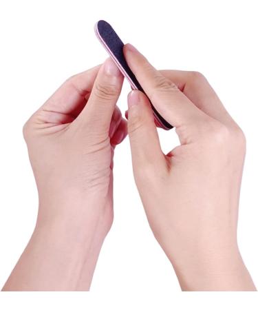 Nail Files 50 Pack - 3.6 Emery Board Fingernail Files for Acrylic & Natural Nails - 100/180 Grit Double Sided Mini Nail Filer Set - Professional Manicure Tool - Black - Buy Online on GoSupps.com