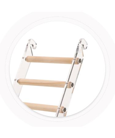 Vanzack Climbing Director for Parrots | Acrylic Vogel Ladder & Wooden Bird Cage Conductor | 26.50x10.00cm | Durable & Safe Pet Accessories - Buy Online on GoSupps.com