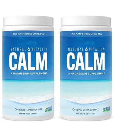 Natural Vitality Natural Magnesium Calm (2 Bottles of 16 Ounce) - Buy Online on GoSupps.com