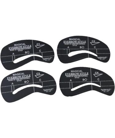 DOITOOL 72 Pcs 6 Sets Eyebrow Molds Gel Removing Tool Eyebrow Stencil Template Eyebrow Trimming Card mediumx3pcs As Shownx3pcs - Buy Online on GoSupps.com