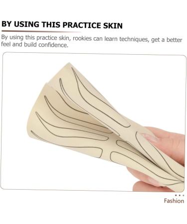 FOMIYES 25 pcs Skin Portable Eyebrow Training Practical Simulated Practicing Supply Blank 18.9x14.5cmx5pcs As Shownx5pcs - Buy Online on GoSupps.com