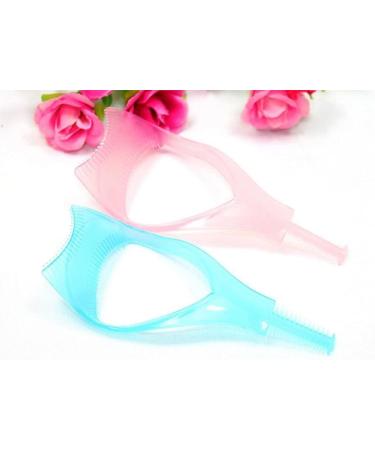 U-K 3in1 Mascara Shield Guard Eyelash Brush Curler Guide Applicator Comb Makeup Tool Random Color - Buy Online on GoSupps.com