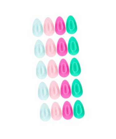 FRCOLOR 20 Pieces Beauty Cleaning Brush Silicone Face Washer Facial Cleansing Brush Tool for Washing Face Brush for Face Exfoliating Face Brush Cleansing Milk Miss