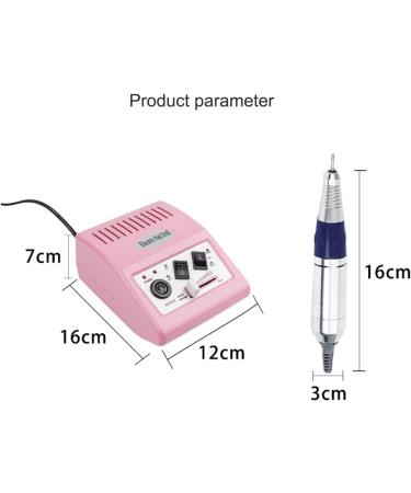 CYzpf Professional Nail Drill Machine Portable 25000RPM Electric Nail Drill for Acrylic Nails with Metal Drill Gel Nails Removing Shaping Buffing for Home Salon Use Pink One Size - Buy Online on GoSupps.com