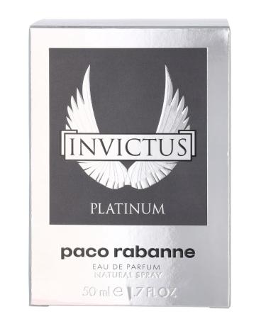 Invictus Platinum by Paco Rabanne for Men 1.7 oz Eau de Parfum Spray Lavender Mint 1.7 Fl Oz (Pack of 1) - Buy Online on GoSupps.com