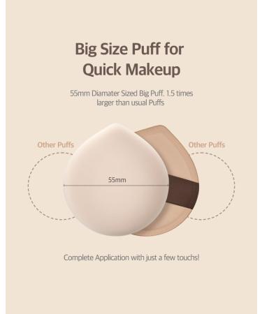 PangPang Makeup Sponge Puff - 2.2" Korean Foundation & Powder Puff | Fluffy Latex Cushion for Flawless Makeup Application - Buy Online on GoSupps.com