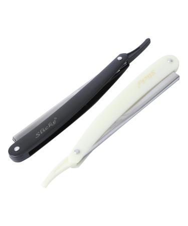 PopetPop 4 pieces barraumis rasmlos para afeitar para hombre barber barber frame for men razor for bears razor razor blades man straight knife manual