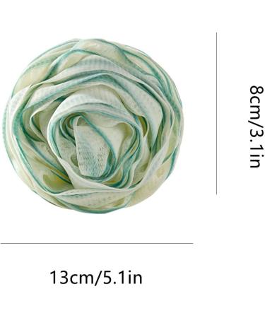 Shower Ball Sponge | Rose Multipurpose Bath Balls Portable Bath Balls with Lanyard Cute Bath Supplies for Bathroom Home Apartment Dormitory Green - Buy Online on GoSupps.com