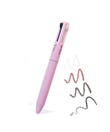 Lip Liner 4 in 1 Makeup Pen Eyeliner &Lip Liner &Highlighter Pen & Brow Liner Multi-Function Travel Touch Up Pen Waterproof & Smooth Texture Makeup Beauty Pencil Red Brown Black White-Light On Travel