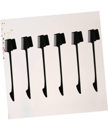 FRCOLOR Portable Brush eyebrow Control Hair Brush Comb Dual-Comb Brush Brows Lashes Salon Comb Hair Teasing Brush angled brow brush hair teasing comb Brow Comb combination eyelash Comb Size 1 Black - Buy Online on GoSupps.com