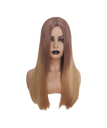 Wig Ladies Long Hair Brown Brown Brazilian Women Curly Party Straight Hair 50s 60s 70s 80s