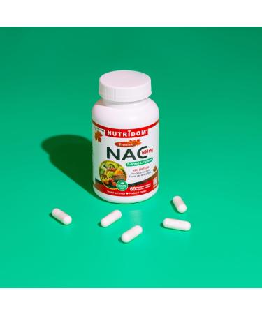 Nutridom NAC 600 mg N-Acetyl-L-Cysteine Non-GMO Gluten-free Dairy-free Soy-free Made in Canada (60 Veggie Capsules) - Buy Online on GoSupps.com
