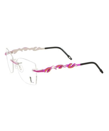 switch it set Combi 3241 interchangeable temples in the color magenta-orange-silver inside silver