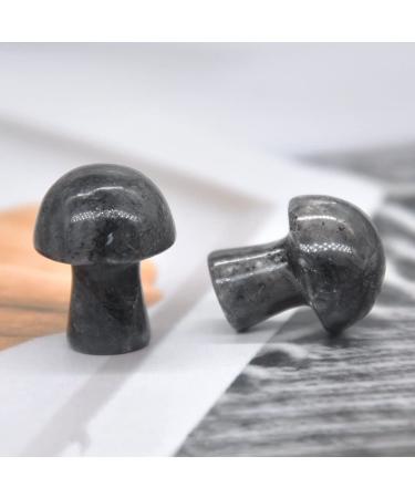 Natural Crystal Rough 0.7" Mini Mushroom Stone Carved Natural Quartz Crystal Statue Decor Gift