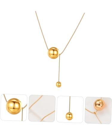 Anneome Ball Clavicle Chain Necklace Decor Locket Girl Neck Pendant Neck Jewelry Miss Alloy Accessories - Buy Online on GoSupps.com