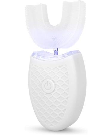 Adult Sonic U-Shaped Electric Toothbrush - Automatic Cleaning Oral Care Tool (White) - Buy Online on GoSupps.com