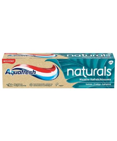 Aquafresh Naturals Toothpaste Refreshing Mint, Actively Cleans, Refreshes and Protects Teeth, 75 ml
