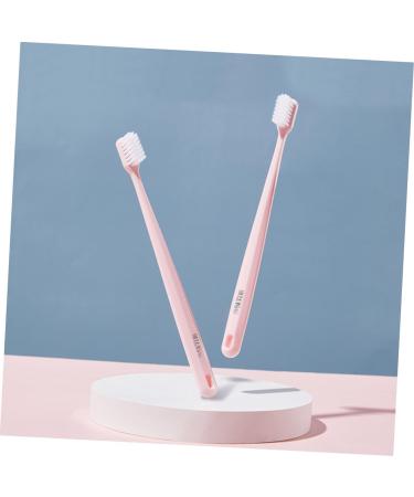 Minkissy 2-Pack Sensitive Gums Toothbrushes - Soft Bristle for Pregnant Women & Kids - Pink Oral Care Brush - Buy Online on GoSupps.com