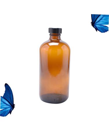 Cabilock Sealing Glass Bottle 4pcs Sealing Honey Pot Glass Water Bottle Glass Container Kit Glass Bottle With Cover Plastic Cap - Buy Online on GoSupps.com