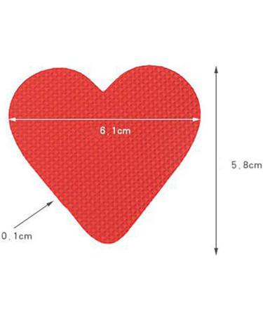 6 Pairs Red Heart-Shaped Non-Slip Shoe Grips for Men & Women | Wear-Resistant Sole Protector Pads - Buy Online on GoSupps.com
