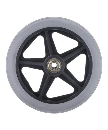 Castors 1 Piece Wheelchair Walker Replacement Wheels - 6 Inch Front Caster Wheels with 5/16 Inch Bearing