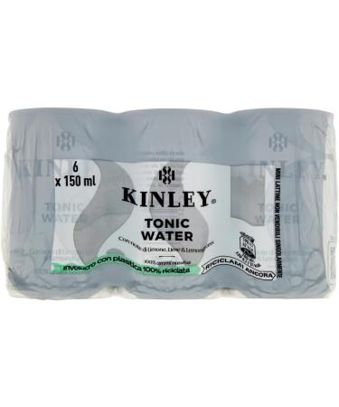 Kinley Tonic Water 24 Pack 150ml Mini Disposable Cans for Intense and Refreshing Carbonated Drinks + Polpa di Pomodoro Italian Gourmet Polpa di Pomodoro 400g - Buy Online on GoSupps.com
