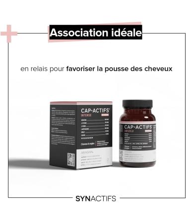 ARAGAN - Absolute Capactifs - Food Supplement for Hair - Vitality Growth & Hair Loss - Keratin Vitamins Biotin Selenium Zinc - 3 Months Take - Made in France - Buy Online on GoSupps.com