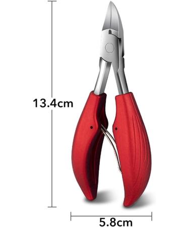 PSGS 1Pcs Professional Nail Cuticle Scissors Black Red Toes Dead Skin Pliers Trimming Tonail Clipper Nipper Manicure Pedicure Tools (Color : Red) - Buy Online on GoSupps.com