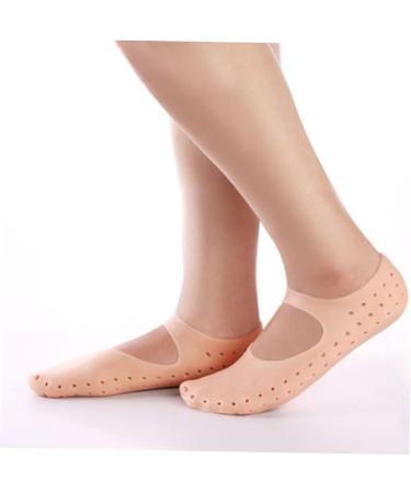 Beaupretty 2 Pairs Floor Socks Room Socks spa Gel Socks Silicone Socks Silicone Heel Protector Heel Socks for Cracked Heels Silicone moisturizing Socks SEBS Socks Keep Track Anti Slip Socks - Buy Online on GoSupps.com