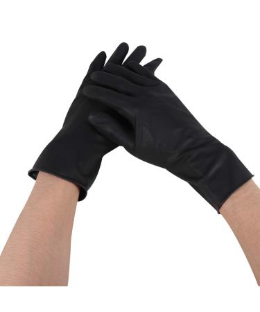 Beaupretty Professional Black Latex Gloves for Hair Intake - Reusable Handheld Salon Accessories (2 Pairs) - Buy Online on GoSupps.com