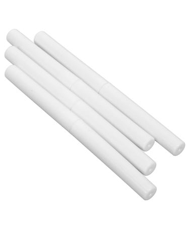 VINTORKY 4pcs Double-ended Silicone Liner Lipgloss Lip Tint Lip Glosses Lip Gloss Applicator Eyeshadow White
