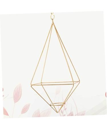 Cabilock Door Ornament Wedding Decoration Geometric Metal Tillandsia Rack Wedding Hanger Pineapple Outdoor Golden 5*12.5cm - Buy Online on GoSupps.com