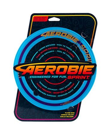 Aerobie - Sprint Flying Ring throwing ring with diameter of 25.4 cm Frisbee disc color to choose from (blue)
