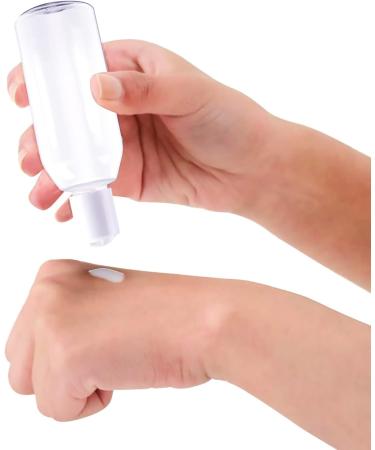Draderch 14-Piece Transparent Travel Bottle Set - 50ml Empty Cosmetic Containers with Funnels & Labels for Easy Travel - Buy Online on GoSupps.com